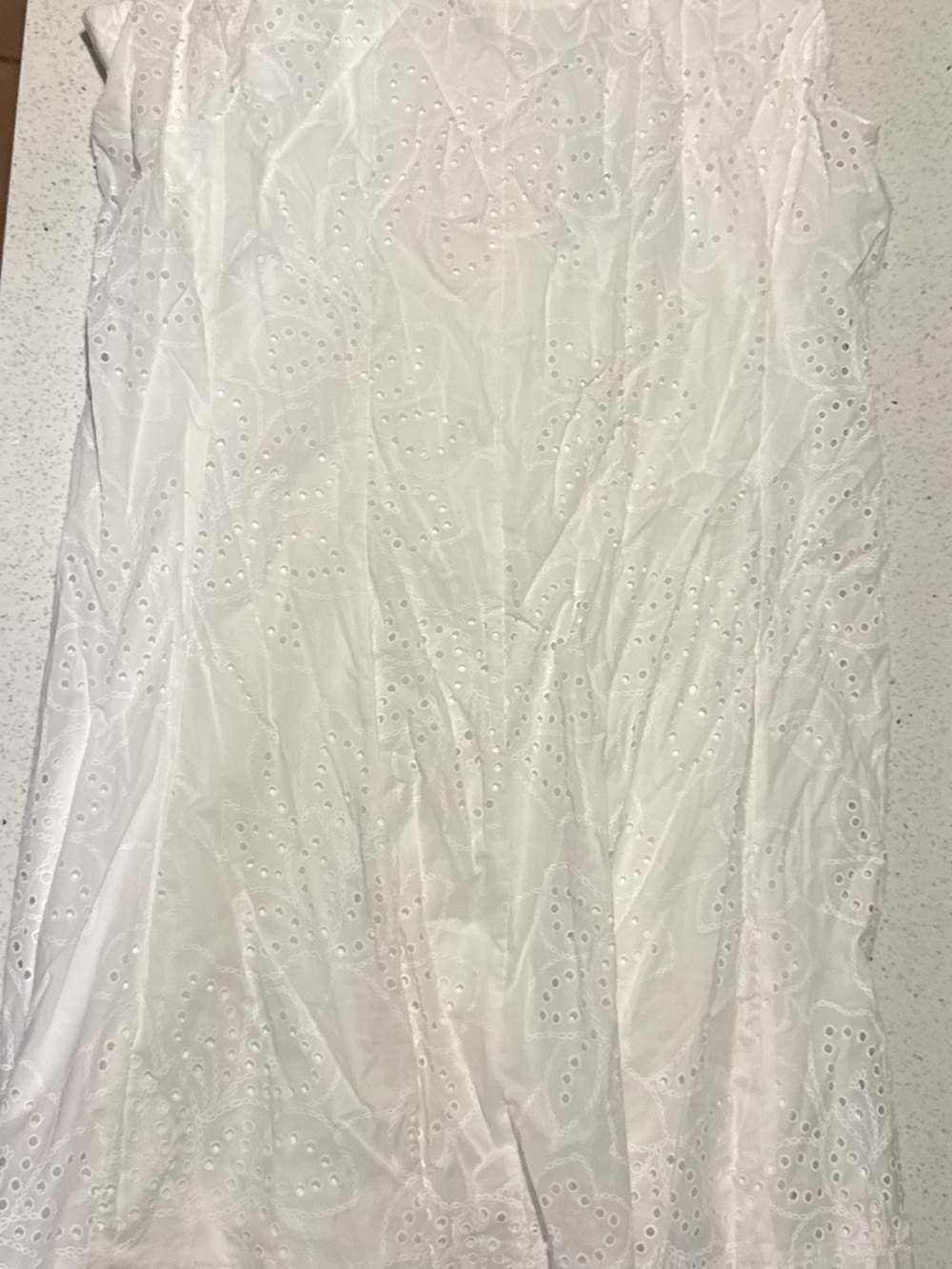 White Eyelet Midi Dress - Women's